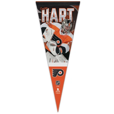 Philadelphia Flyers #79 Carter Hart Wincraft NHL 12x30 Premium Pennant FREE SHIP Cover