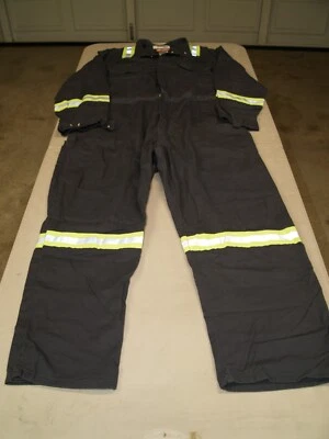 COVERALLS FLAME RESISTATNT HIGH VISIBILITY REFLECTIVE SZ 48-XL GRAY - Image 1 of 4