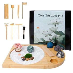 Zen Garden Kit for Desk - DIY Sand Garden with Balls, Japanese Mini Zen Decor... - Picture 1 of 7