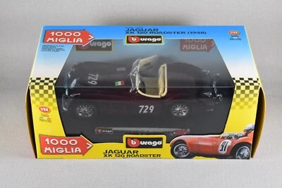BURAGO 1000 MIGLIA 1202 JAGUAR XK 120 ROADSTER (1948) 1:24 SCALE DIECAST MODEL - Image 1 of 4