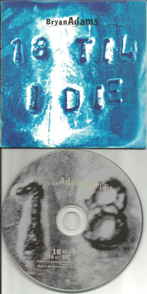 BRYAN ADAMS 18 Til I die w/ RARE SINGLE MIX Carded USA 1996 PROMO DJ CD single  — 第 1/1 张图片