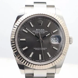 2020's Mint Rolex 116334 Datejust 41 18K Gold Steel Rhodium Dial Oyster Watch - Picture 1 of 13