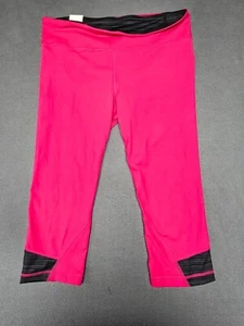 Neu mit Etikett ~ Under Armour Capri-Leggings Ganzjahresausrüstung pink sportliche Passform Damen Large - Bild 1 von 6