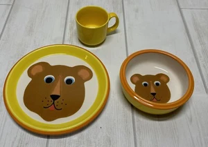 Mikasa Teddy Bear by Bob Van Allen Childs dishes set Plate Bowl Cup Japan - Picture 1 of 12