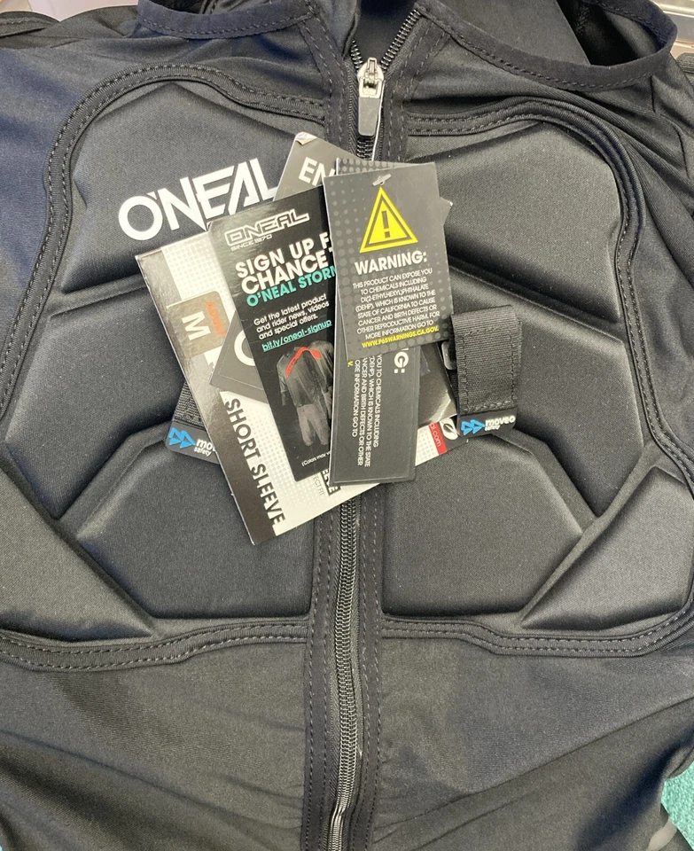Camiseta protectora O'Neal manga corta STV Motocross DH MTB MX parte superior del cuerpo protección Trail Foto 1 de 1