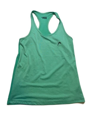 Head 女式 S 码背心浅绿色网眼赛车锻炼瑜伽透气 — 第 1/4 张图片