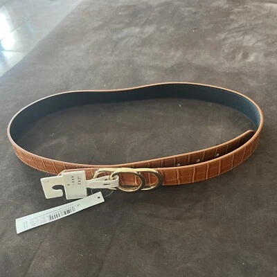 Cinturón de mujer A New Day triple placa coñac talla grande L - nuevo con etiquetas Foto 1 de 4