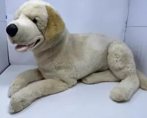 De colección Prima Clásico Grande Amarillo Laboratorio Peluche Realista Perro Labrador Jumbo - Imagen 1 de 5