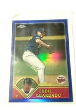 2003 TOPPS CHROME BLUE REFRACTOR #2 EDDIE GUARDADO #676/699