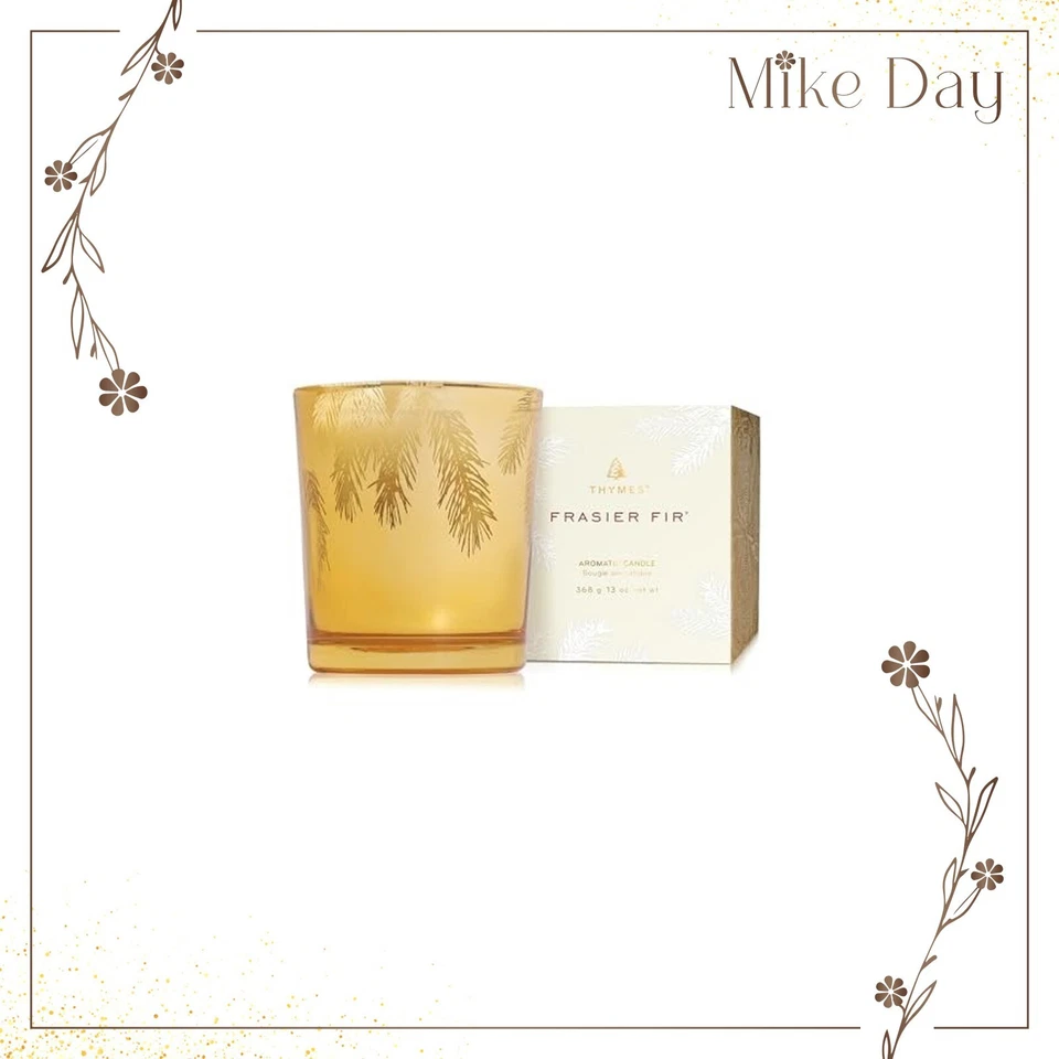 Thymes Frasier Fir Candle Pine Needle Design Holiday Scented 13oz New in Box - Image 1 of 1