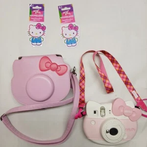 Hello Kitty Instax Mini Camera Kit Cheki Pink Cute Kawaii Sanrio Japan Case +sti - Picture 1 of 8