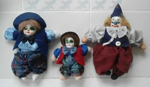 3 Clowns Porzellanpuppen @ Hübsche Deko @ Zugreifen - Bild 1 von 10