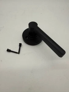 Defiant Tonebridge Matte Blace Dummy Door Lever with Round Rose - Picture 1 of 8