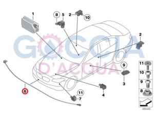 Genuine BMW 5' F10 F11 LCI Front Bumper Sensor Pedestrian Protection F-Optic M5 - Picture 1 of 1
