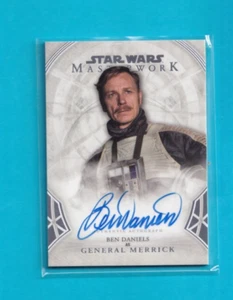 Star Wars Masterwork 2018 Autograph A-BDN Ben Daniels as General Merric - Picture 1 of 2