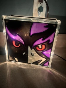 Pieza de exhibición de vidrio pesado Baltimore Ravens 8 por 8 usada hecha a mano - Imagen 1 de 5