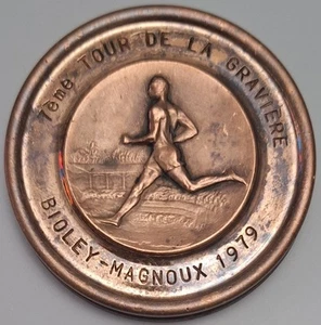 Medal Switzerland 7 Round Gravel Road Running Championship Bioley-Magnoux 1979 - Picture 1 of 6