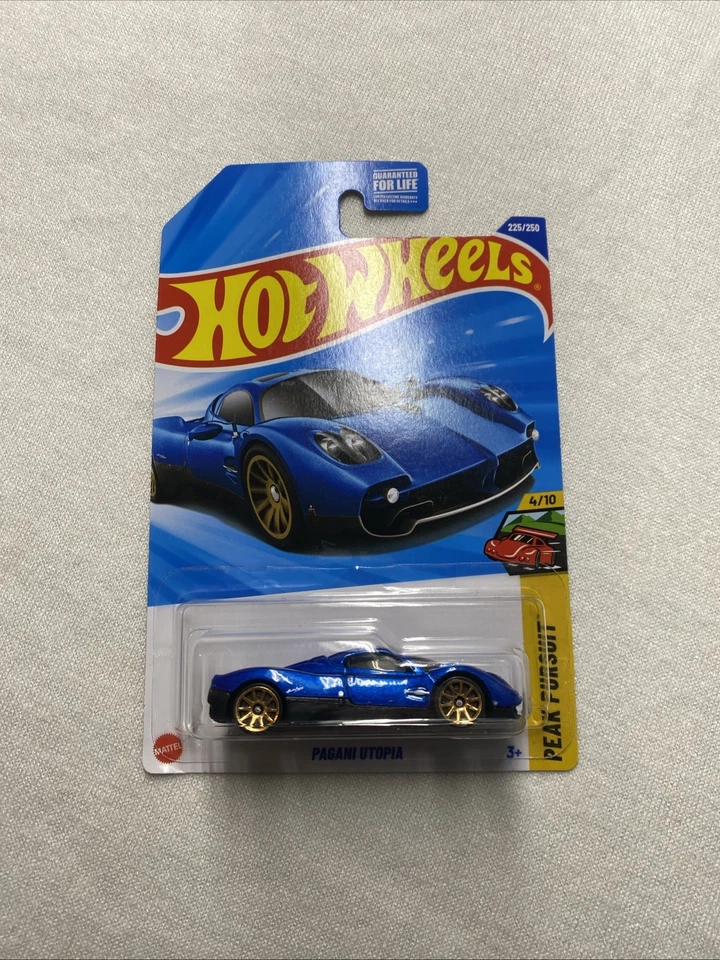 Tarjeta de Estados Unidos Hot Wheels 2025 Case M Pagani Utopia Blue Peak Pursuit Foto 1 de 1