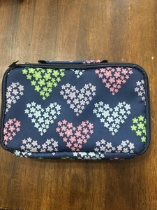 Fit And Fresh Cooler Lunch Bag With Floral Heart Print And Handle - Picture 1 of 4