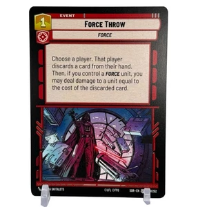 Force Throw Star Wars Unlimited Uncommon Spark of Rebellion Non-Foil SOR 101 NM - Picture 1 of 2