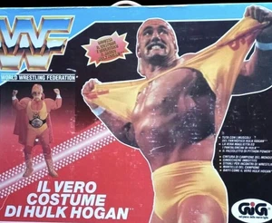 WWF Hulk Hogan Vestito Carnevale Anni 80 Vintage Gig Italy Wrestling Hulkmania - Picture 1 of 2