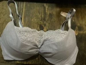 Victorias Secret Size 34D Lavender Push Up Underwire Bra W/ Lace New With Tags - Picture 1 of 7