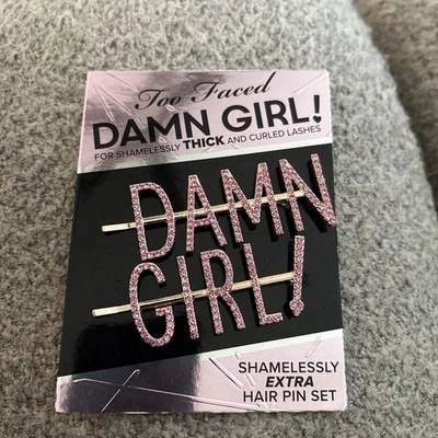 Juego de pasadores de pelo Too Faced HAIR pasador MALDITA NIÑA rosa estrás NUEVO envío gratuito Foto 1 de 3