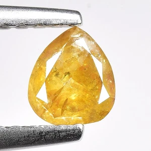 0.41ct Natural Loose Diamond Pear Cut Yellow -  I3 Clarity 4.7mm x 4.2mm - Picture 1 of 1