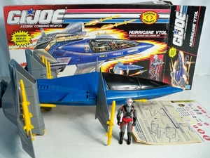 K25i77272 HURRICANE CON DECALCOMANIE VAPORE E REPRO GI JOE COMPLETO 1990 VINTAGE HASBRO - Foto 1 di 24