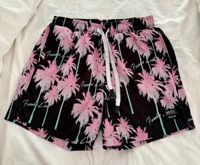 Pantalones cortos WESC Paradise Lost. Palmeras. Rosa negro. Hombre S/Mujer M Foto 1 de 4