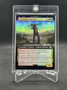 Magic The Gathering Final Fantasy Gladiolus Amicitia 0489 Extended Art Foil Card - Picture 1 of 2