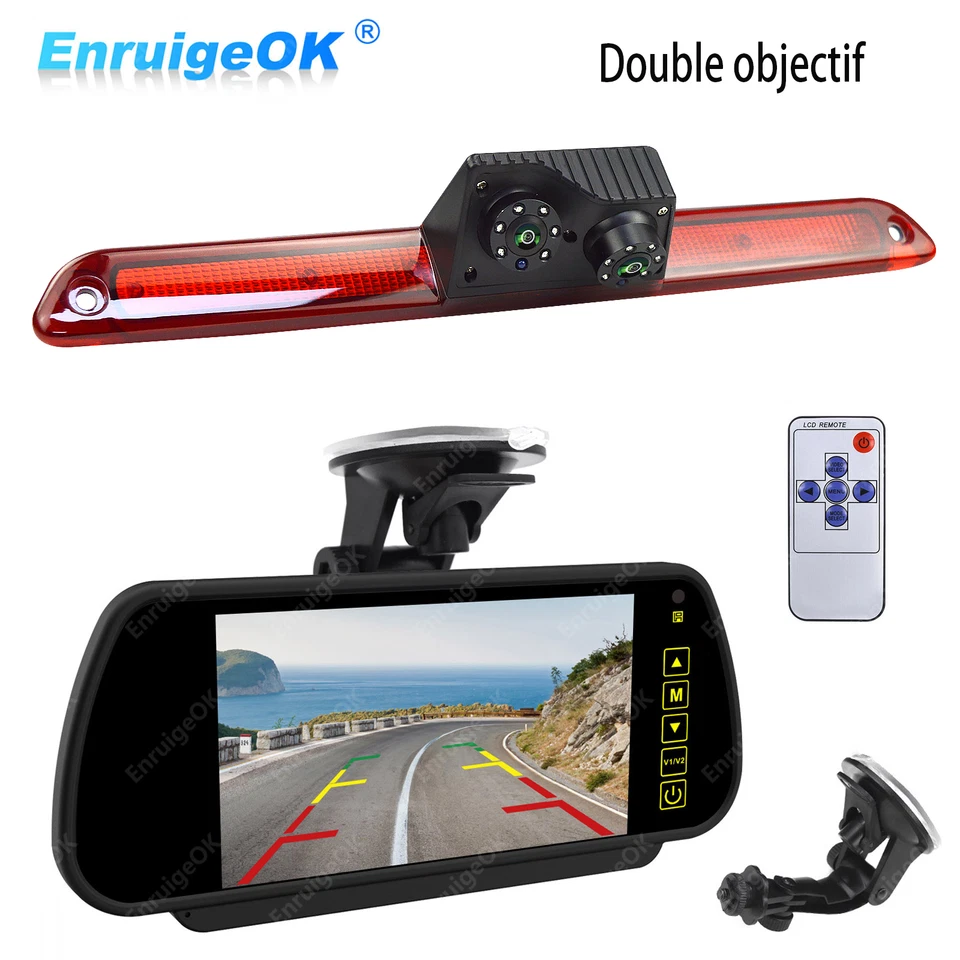 Double Caméra de Recul avec ecran 7 pouce IP69 Pour Mercedes Sprinter VW Crafter - Photo 1/4
