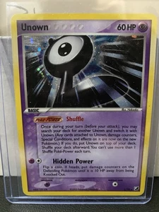 Pokemon EX Unseen Forces Unown L Inserts Holo Card L/28 TCG MP - Picture 1 of 3