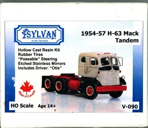 HO Scale Kit 1954-57 Mack H-63 Tandem Cab Over Engine Semi Tractor, Sylvan, Mint - Picture 1 of 4