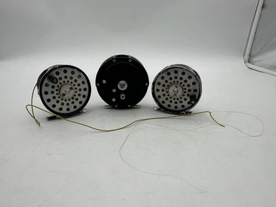 Lote de 3 carretes de pesca con mosca Martin vintage hechos en EE. UU. modelos 63, 67M Foto 1 de 4