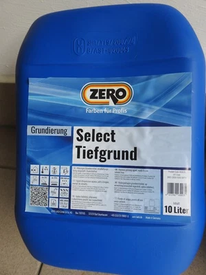 ZERO Select Tiefgrund LF Grundierung transparent lösemittelfrei 10 Liter - Bild 1 von 3