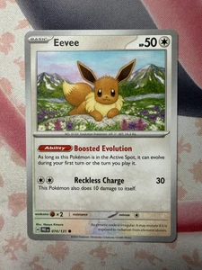 Eevee Common SV: Prismatic Evolutions 074/131 NM English Pokemon Card - Picture 1 of 2