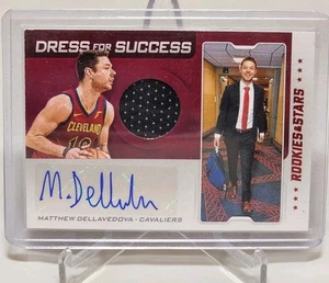 MATTHEW DELLAVEDOVA 2020-21 PANINI Rookies & Stars Dress For Success AUTO Jersey - Picture 1 of 2