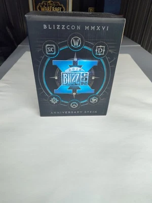Taza Blizzard Blizzcon 2016 10 aniversario World of Warcraft Wow Beer Stein Foto 1 de 4