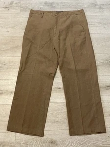 Banana Republic Linen Blend Dawson Pants Men’s Size 38x29 Brown Straight Leg - Picture 1 of 6