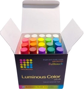 Hagoromo Fulltouch Colored Chalk Non-toxic - 1 Box, Dustless Fulltouch - Picture 1 of 9