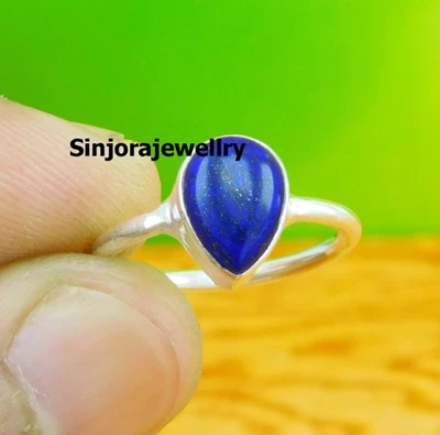 Anello regalo fatto a mano in argento sterling 925 con pietra preziosa... - Immagine 1 di 4