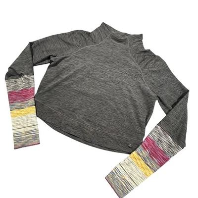 Top de rendimiento Prana para mujer mediano recortado Zandra cuello embudo elástico Foto 1 de 4