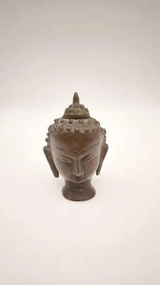 84250 Testa di Buddha in bronzo - Immagine 1 di 4
