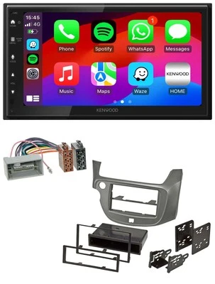 Kenwood MP3 USB DAB 2DIN Bluetooth Autoradio für Honda Jazz ab 09 silber - Bild 1 von 4