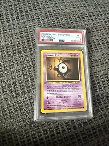 Pokemon PSA 9 1ST EDITION UNOWN E 67/75 NEO DISCOVERY SET NON HOLO - MINT - Picture 1 of 7