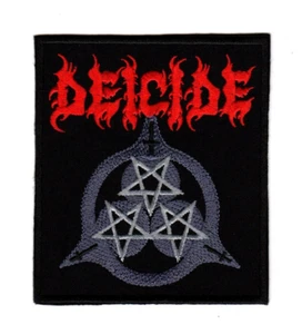 Deicide Embroidered Sew-on Patch | Pentagram American Death Metal Band Logo - Picture 1 of 1