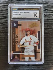 2003 Playoff Absolute Memorabilia Albert Pujols #10 graded CSG 10 Gem Mint 