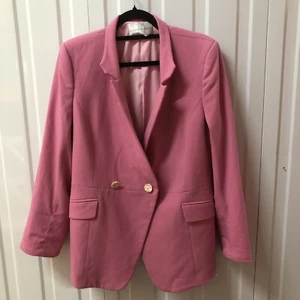 Rebecca Vallance Pink Blazer Jacket Size 14 - Picture 1 of 6