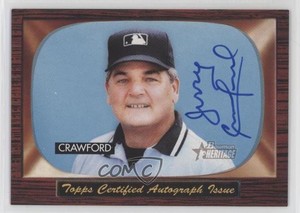 2004 Bowman Heritage Signs of Authority Jerry Crawford #SA-JC Auto